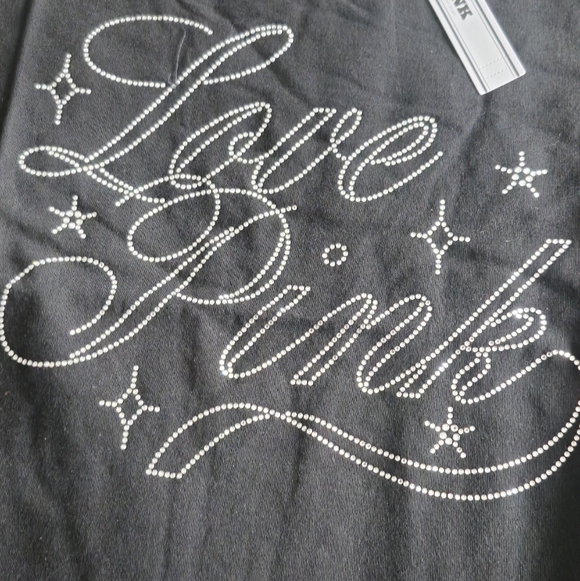 PINK Campus Cotton Bling Tee Size Extra Large NWT - Picture 4 of 9